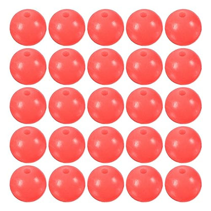 M METERXITY Glow Fishing Beads - Plastic Luminous Round Bait Egg Lure Rigs Apply to Outdoor Tackle Tool - color: Red, size: 10mm