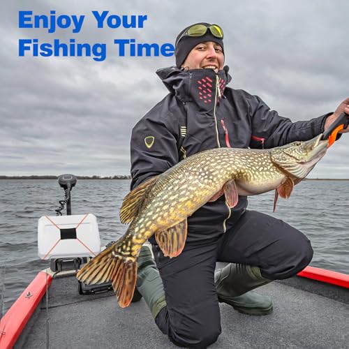 2 Pcs Fishing Graph Cover Straps - Keep Your Fish Finder Cover Secure During Travel - color: Orange