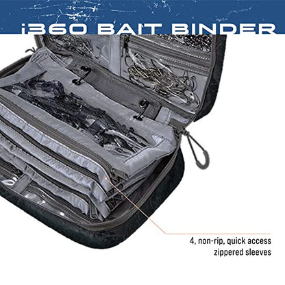 FROGG TOGGS Bait Binder, Fishing Tackle and Bait Storage, Salt Water Resistant Soft Sided Tackle Bag