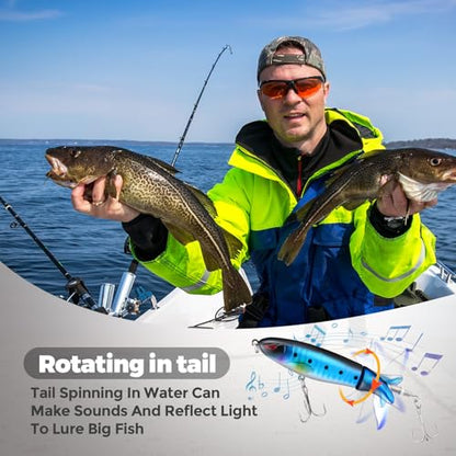 Talltalk 16 Pcs Fishing Lures for Bass Trout Perch Freshwater Trout Perch Freshwater Swimming Fishing Bait Swimbaits for Bass Slow Sinking Lifelike Fish Kit - style: Rotating Tail