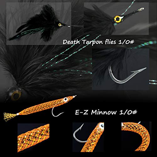 M MAXIMUMCATCH Maxcatch Predator Big Game and Saltwater Fly Fishing Rod: 7'11''/9'/9'2''/10', 4-Piece, 8/9/10/11/12 Weight - size: 9' 9wt 4 pieces, style: Saltwater Predator Fly Fishing Combo
