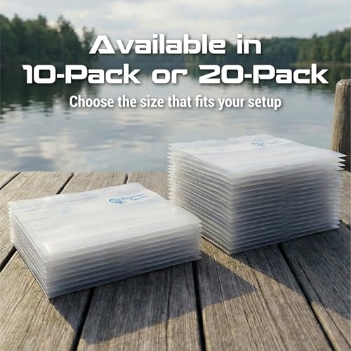 Reaction Tackle Clear Bait Bags for Soft Plastics, Resealable Fishing Organizer Pouches with Write On Label Area, Tear Resistant Storage for Lures, Worms, and Terminal Tackle, 20-Pack - size: 20-Pack