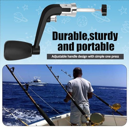 2PCS Fishing Handles Spinning Reel Knob Replacement, Rubber Handle Reel Handle Grips Fishing Reel Replacement for Fishing Reel - size: 5000-7000
