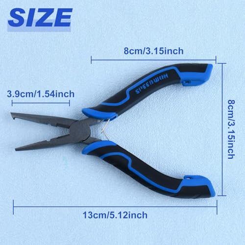 SPEEDWOX Fishing Pliers Hook Remover - Saltwater Gear With Line Cutter, Crimping Tool, Clippers, Pistol Grip Split Ring - style: Fishing Pliers with Lanyard