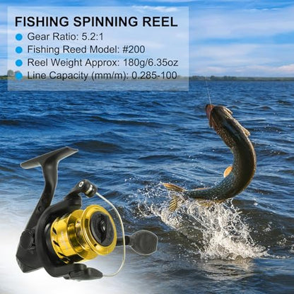 PATIKIL Fishing Reel Left/Right Interchangeable Handle - color: Gold