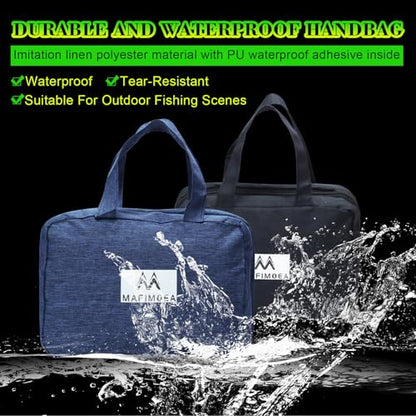 Fishing Gear Accessory Storage Bag, Handheld Tackle Carrier Bag, Blue (Plus-Blue with Two Boxes) - color: Plus-Blue with Two Boxes