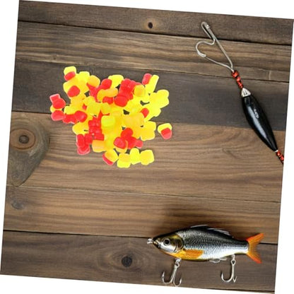 UKCOCO 150pcs Soft Silicone Fake Corn Carp Fishing Bait Floating Artificial Corn Lure for Trout and Multiple Fish Species in Freshwater Fishing