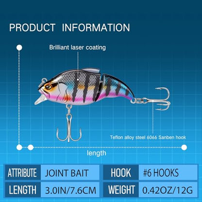 5PCS Glide Bait Fishing Lures Kit, 2026 Surprise Gift for Men & Teen Boys | Fishing Gear for Dad,Bass Fishing Lures Gift Set with Premium Gift Box, Hard & Soft Baits for Bass Trout Pike Salmon - style: 5c