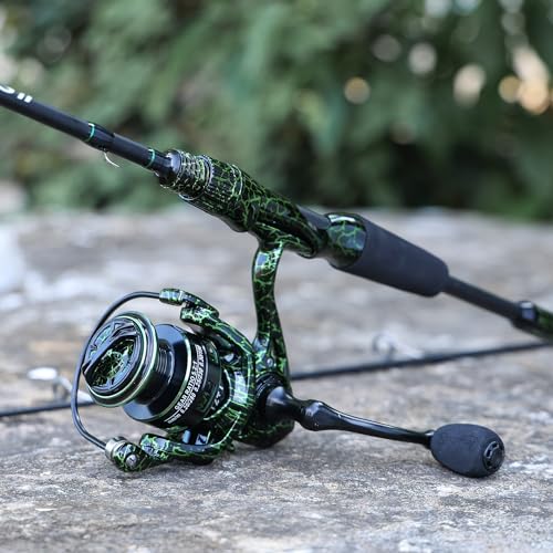 Sougayilang Berdea L Fishing Rod, 2-Piece IM6 Carbon Fiber Strong Casting & Spinning Rods for Bass, Trout, Walleye, Catfish - color: Spinning, size: 6'0" Medium- Fast- 2piece