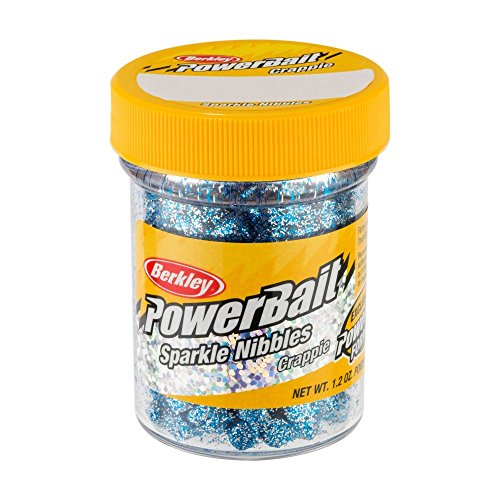 Berkley PowerBait Crappie Nibbles Dough Fishing Bait - color: Blue Ice - Sparkle