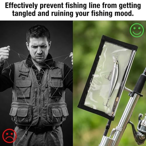 6 Set of Lure Wraps, Fishing Hook Covers， Fishing Lure Wraps, PVC Protective Sleeves for Fishing Gear Storage