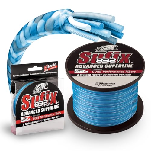Sufix 300 Yard 832 Advanced Superline Braid Fishing Line - Coastal Camo