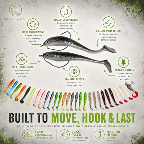 232-Piece Fishing Tackle Box Kit - Freshwater Lures for Bass, Trout & Panfish with Spinnerbaits, Soft Baits, Jigs, Hooks & Tackle Box - Complete Fishing Gift for Men, Dads & Beginners