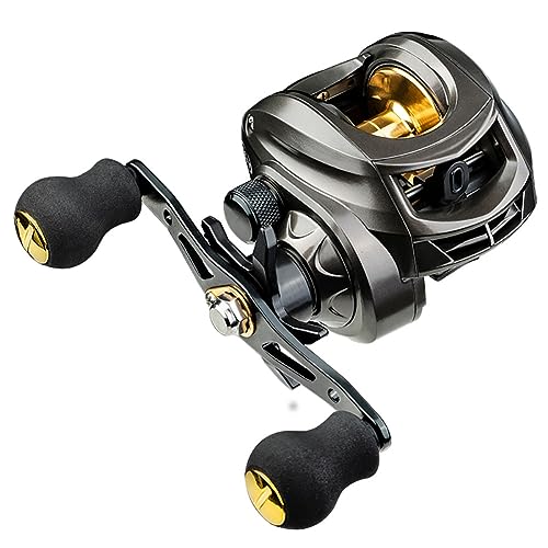 Baitcasting Reels, 8KG Max Drag Baitcaster Reels, 7.2:1 Gear Ratio Fishing Baitcasting Reel, 12+1 BB Bait Caster Reel, Low-Profile Fishing Reel with Compact Design Left Hand - color: Left Hand