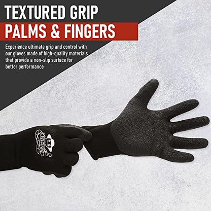 Fish Handling/Cleaning Gloves Textured Grip Palm Soft Lining Fillet Gloves – One Size Fits Most L to XL