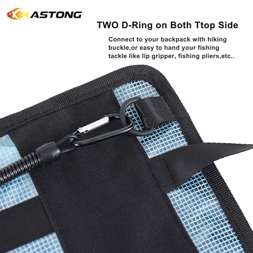 Fishing Lure Stroage Bag Covenient 6 Pocket Large Capacity PVC Heavy Duty Protective Cover Durable Fishing Bag for all Fishing Bait Trolling Fishing Lure Wraps Box for Saltwater (1pc, White) - color: White