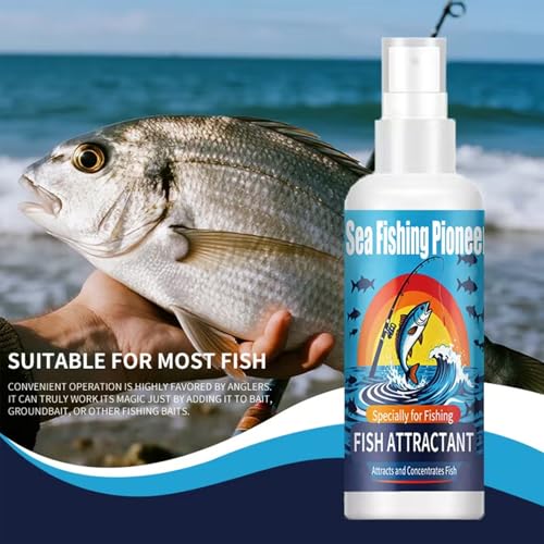 Fish Attractant 100ML Concentrated Spray | Concentrated Fishing Bait for Pond Lake Seaside Water Trolling Outdoor Beginner Professional Lover