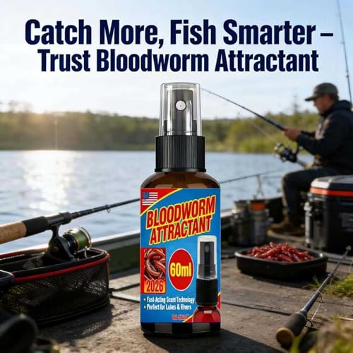 Catfish Attractant - 60ml Liquid Lure Enhancer | Scent Lure Attractant Spray | for Angler Beginner Fishing Freshwater Carp Catfish Bass Lake River