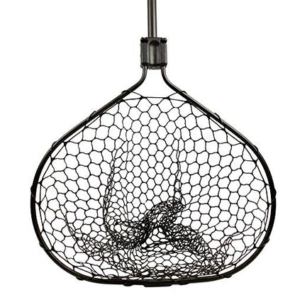 YakAttack Leverage Landing Net - Size & Style Options | Folding Kayak Fishing Net with Forearm Grip | Full Rubber Netting | Collapsible & Track Mount Compatible | Compact Design - Stability & Control