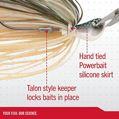 Berkley Slobberknocker and Power Stinger Kit, Green Pumpkin, 1/2 oz., Innovative Design Drives Consistent Vibration Through Entire Trailer, Jig and Swimbait for Bass Fishing, Fusion19 Hook