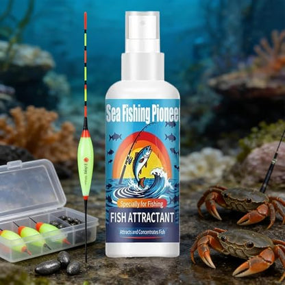 Fishing Attractants 100ML Concentrated Spray | Concentrated Fishing Bait for Pond Lake Seaside Water Trolling Outdoor Beginner Professional Lover