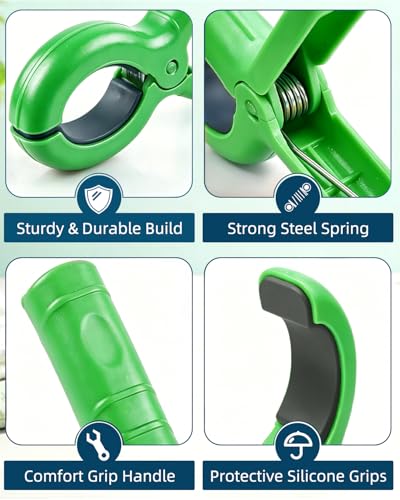 10 Pack Beach Towel Clips Heavy Duty Large Beach Essentials Chair Pool Clip | Green Clips with Strong Grip, Silicone Protection, Rust Resistant Spring, Multi-Use for Beach, Boat, Cruise & Outdoors - color: Green