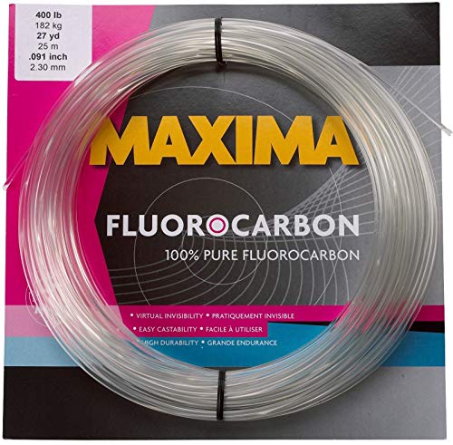 Maxima Fishing Line Fluorocarbon Leader Coils - style: Clear, 100-pound, 27-yard
