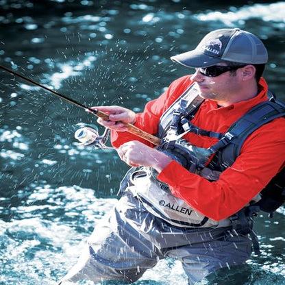 Fall River Fishing Chest Pack, Fits Up to 2 Tackle/Fly Boxes, 152 Cu in / 2.5 L - color: Olive Green