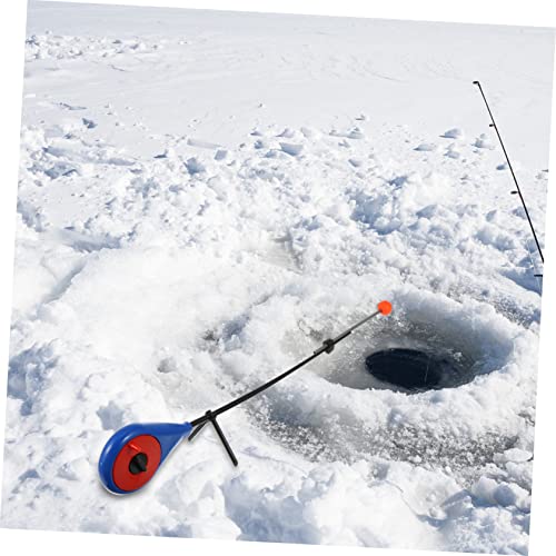 1 Set Winter Fishing Rod Telescopic Fishing Pole Winter Fishing Pole Convenient Fishing Tool Ice Fishing - color: Blue