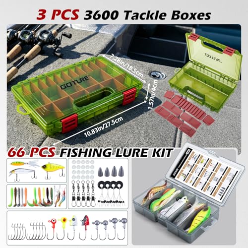 Goture Fishing Rod and Reel Combos,1.8M-2.7M Telescopic Fishing Pole Spinning Reel Line Lures Set with Carrier Bag,Telescopic Rod Kit for Starter Travel Saltwater Freshwater Gear Gift - color: E1:Fishing Full Kit with Tackle Bag, size: 9 ft/2.7 m
