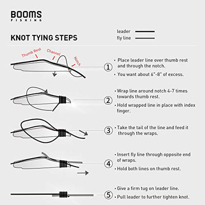 Booms Fishing FC2 Fishing Knot Tying Tool, Fly Fishing Line Cutter, Fishing Clippers with Retractor - color: Black