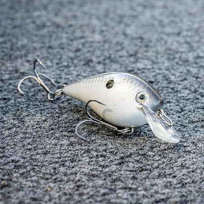 Strike King KVD 1.5 Hard Knock Fishing Lure, 3/8 oz, 3D Lifelike Eyes - color: Natural Shad, size: 1.5