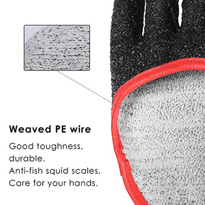 SF Fly Fishing Puncture Proof Gloves with Magnet Release Waterproof Fish Landing Glove Professional - color: Left Hand