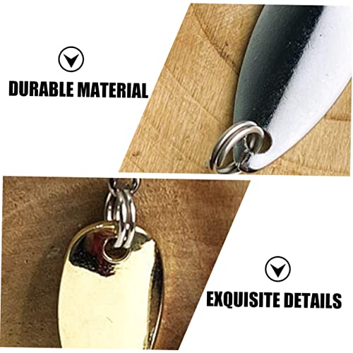 20pcs DIY Fishing Lure Kit Sequin Horse Mouth Single Hook Blades Bright Attractive for Bass Fishing
