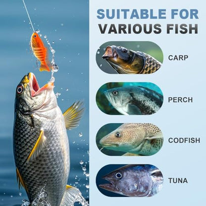 2026 Upgrade 3D Swimming Bait for Freshwater & Saltwater, Fishing Gear Attracts Fishing Lures Walleye Trout Bass, Fishing Lures for Beginners,Robotic Fishing Lure, Amateurs and Professionals - color: 3-pack -A