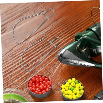 Happyyami 5pcs Outdoor Fishing Accessory Stainless Steel Fish Stringer Clip Secure Fish Locks