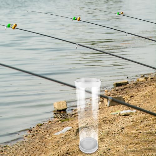Fishing Floats Holders: Transparent Portable Float Tubes for Shore Use - Outdoor Buoy Bucket for Fishing Tackle Organization 19.29"x5.91"x5.91"