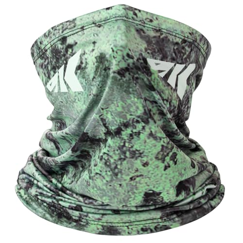 KastKing Sol Armis Neck Gaiter - UPF 50 Face Mask - UV Sun Protection Mask for Men & Women, Fishing, Hiking - color: F: Boulder Watercress