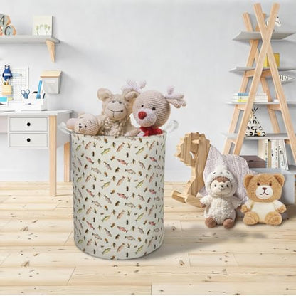 Bass Fishing Laundry Basket Hamper,Rainbow Trout Fishing Lovers Fisherman Gifts Foldable Clothes Toys Books Storage Box Bins Baskets Organizer for Nursery Bedroom Bathroom Home - color: FISHING