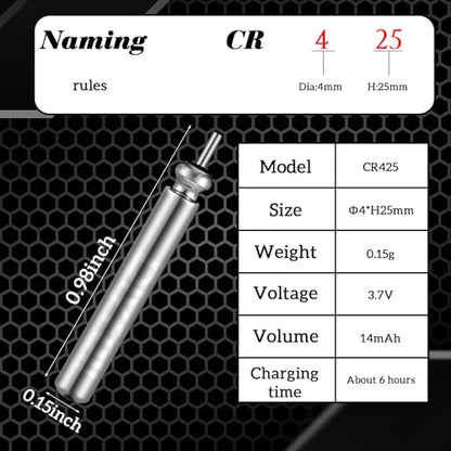 Copkim 8 Pcs Fishing Bobbers Battery Rechargeable and 2 Pcs Float Battery Charger Lighted up Night Bobber Batteries Night Fishing Accessories Tackles - color: White, style: Cr425