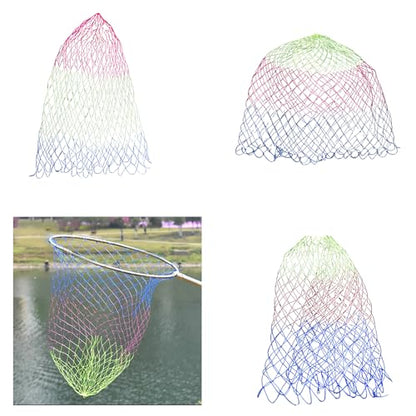 MOMOJIA Folding Fishing Net Folding Nylon Landing Dip Net Replacement Nettings Sturdys Meshs Net Outdoor Fishing Accessorys