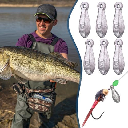 27 Pcs Bank Sinker Fishing Sinkers Weights Bank Weights for Ocean Saltwater Freshwater Surf Bass Catfish Fishing Casting Gear Tackle - size: 5 oz