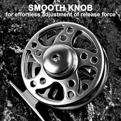 Fly Fishing Reel 2+1BB CNC-machined Aluminum Alloy Lightweight Fly Reel - size: 3/4wt