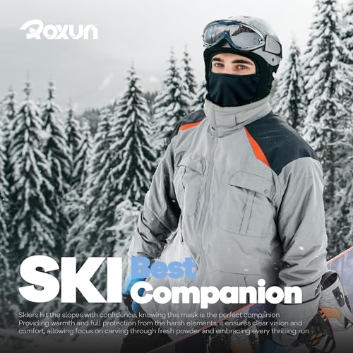 ROXUN Ski Mask Balaclava, Motorcycle Summer Cooling Breathable UV Protector - color: Ace - One Rose Red