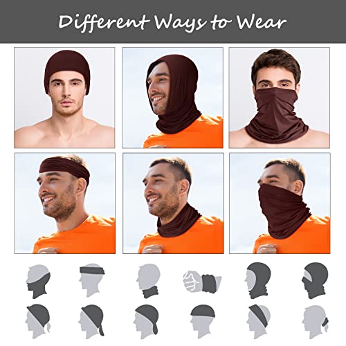 Geyoga Summer UV Protection Cooling Neck Gaiter | Sunscreen Breathable Face Scarf Bandana Mask Neck Gaiter for Outdoor Fishing Hiking Camping - color: Stylish Color