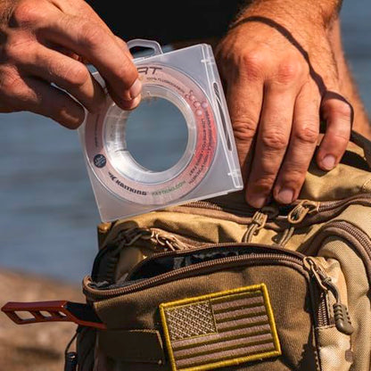KastKing Kovert 100% Fluorocarbon Fishing Line - Clear Fishing Leader, High Sensitivity, Strong Knot Strength, Shock & Abrasion Resistant, Extreme Clarity, Ultra-Low Visibility, Fast Sinking - color: Kovert Xtreme (Thin & Strong), size: 4LB-50Yds (Clear)