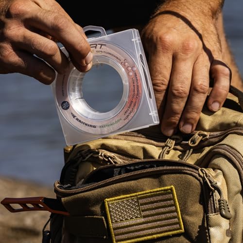 KastKing Kovert 100% Fluorocarbon Fishing Line - Clear Fishing Leader, High Sensitivity, Strong Knot Strength, Shock & Abrasion Resistant, Extreme Clarity, Ultra-Low Visibility, Fast Sinking - color: Kovert Xtreme (Thin & Strong), size: 6LB-200Yds (Clear)