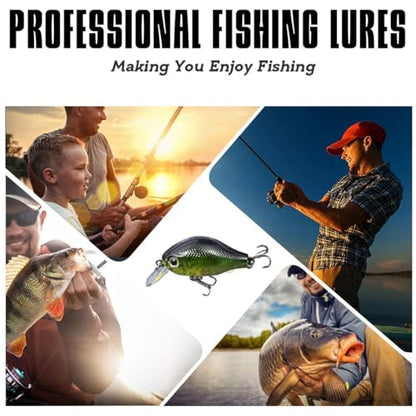 Fishing Lures Freshwater Bait Tackle kit.Tackle Box Including crankbaits topwater Lures,Jigs,Spoons and More Fishing Gear Set.Suitable for Bass Trout Salmon. - color: B20PCS
