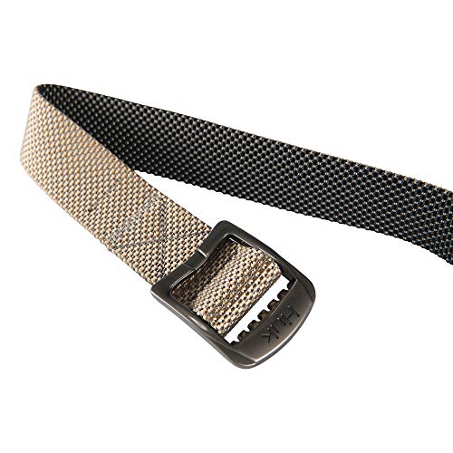 Huk Fishing Nylon Webbing Belt, Adjustable Sizing, Casual, Lifestyle, Quick Dry, 44" Max Length - color: Khaki