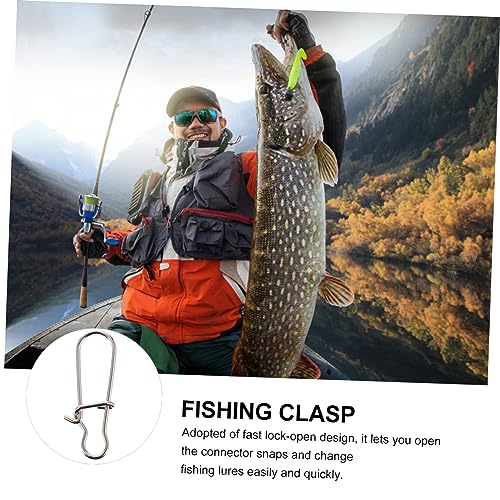 Fishing Buckle Sea Fishing Swivels Catfishing Holder Quick Feeder Fishing Bait Fishing Gadgets Sea - size: 3.5x0.9 cm